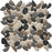 Full Sheet Sample - Aquatica Liquid Rocks Southern Lakes Random Pebble Glass Mosaic - 10.50" x 10.50" x 6 MM Textured