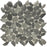 Full Sheet Sample - Aquatica Liquid Rocks Torrent Grey Random Pebble Glass Mosaic - 10.50" x 10.50" x 6 MM Textured