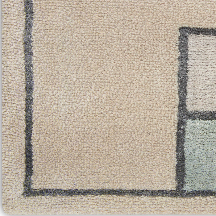 Christopher Guy Wool & Silk Mediterranean Sand CGS04 Wool Blend Contemporary Area Rug - 10 Ft x Round