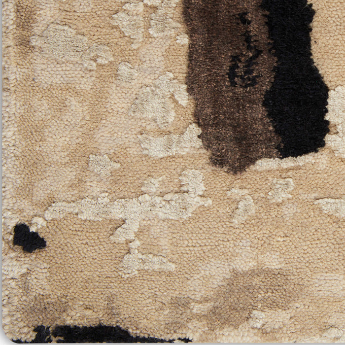 Christopher Guy Wool & Silk Sea Sand CGS11 Wool Blend Contemporary Area Rug - 12 Ft x Round