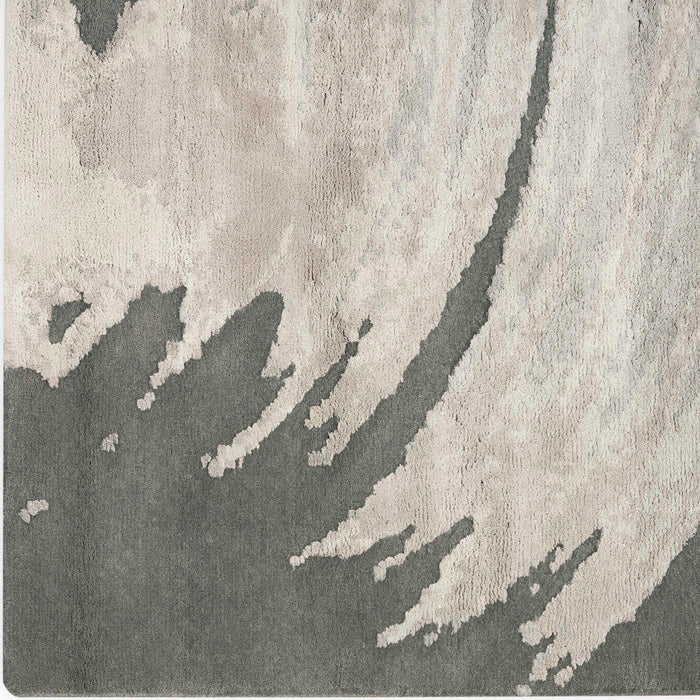 Christopher Guy Wool & Silk Chic Grey CGS22 Wool Blend Contemporary Area Rug - 12 Ft x Square