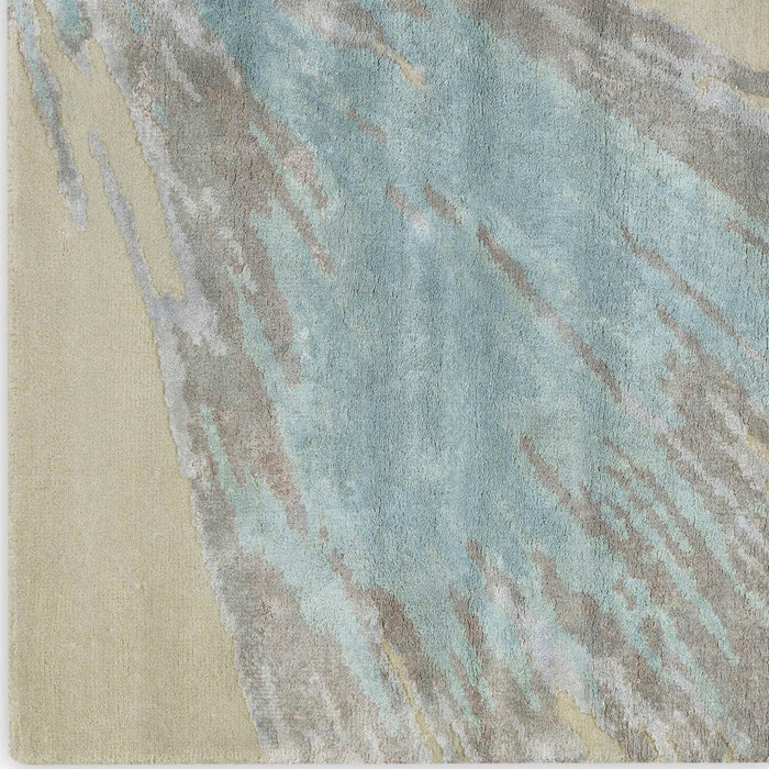 Christopher Guy Wool & Silk Paloma Grey CGS24 Wool Blend Contemporary Area Rug - 12 Ft x Round