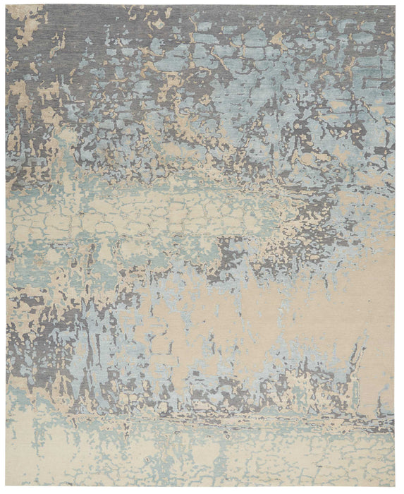 Christopher Guy Wool & Silk Chic Grey CGS26 Wool Blend Contemporary Area Rug - 12 Ft x Round