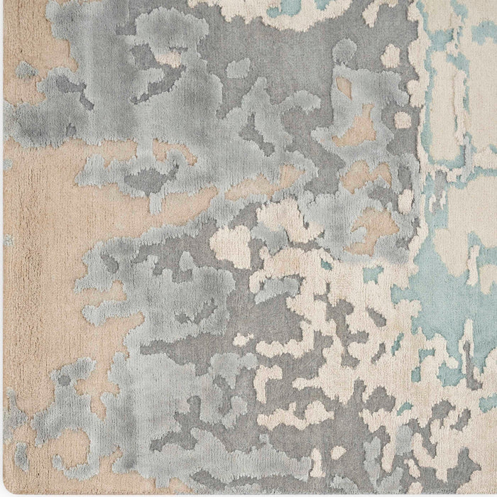 Christopher Guy Wool & Silk Chic Grey CGS26 Wool Blend Contemporary Area Rug - 6 Ft x Round