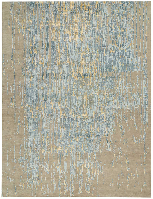 Christopher Guy Wool & Silk Zinc Paloma CGS27 Wool Blend Contemporary Area Rug - 12 Ft x Round