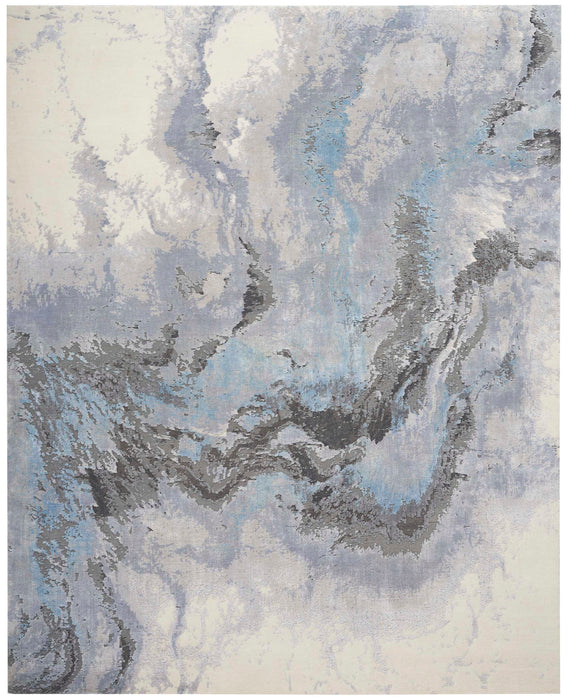 Christopher Guy Wool & Silk Storm CGS35 Wool Blend Contemporary Area Rug - 12 Ft x Square