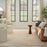 Christopher Guy Wool & Silk Ivory Sand CGS39 Wool Blend Contemporary Area Rug - 6 Ft x Round