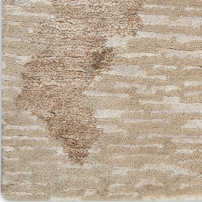 Christopher Guy Wool Natural CGW05 Wool Blend Contemporary Area Rug - 12 Ft x Round
