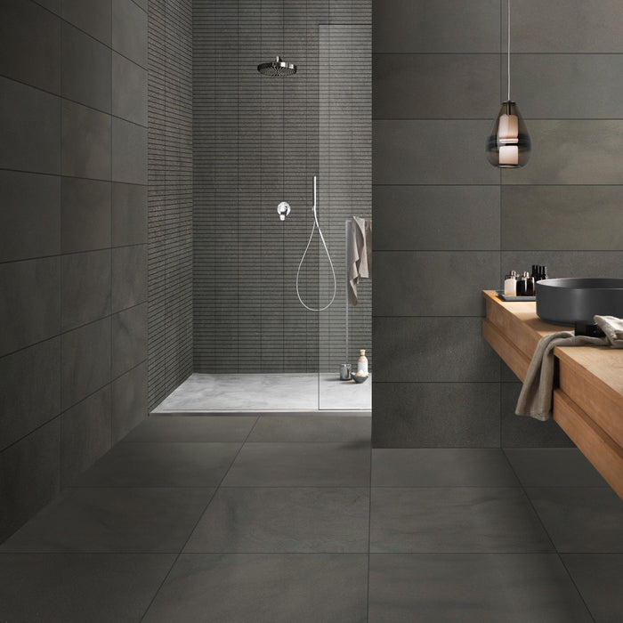 Clearance Sale! Chelsea Grey Limestone Mosaic - 1" x 6" Stacked