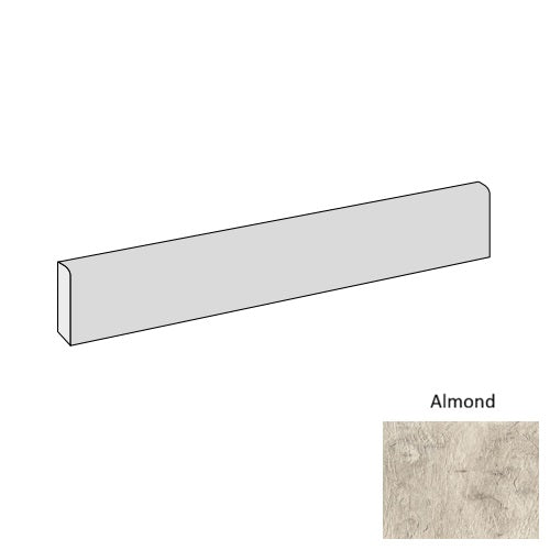 Chalet Porcelain Almond CH00 Bullnose Natural 1