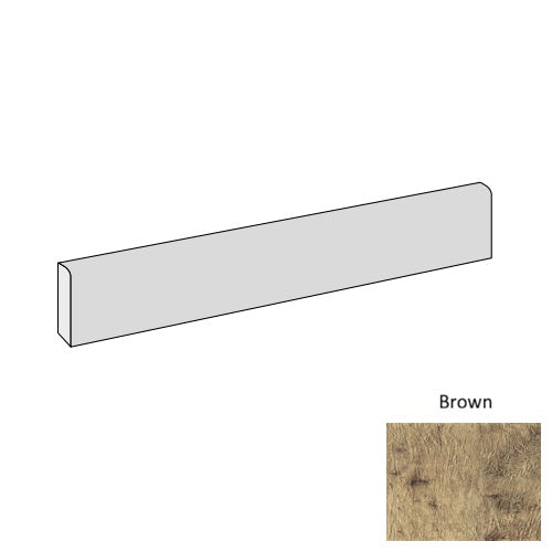 Chalet Porcelain Brown CH01 Bullnose Natural 1