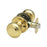 Colonial Steel Polished Brass PB Door Knob Polished Brass 1