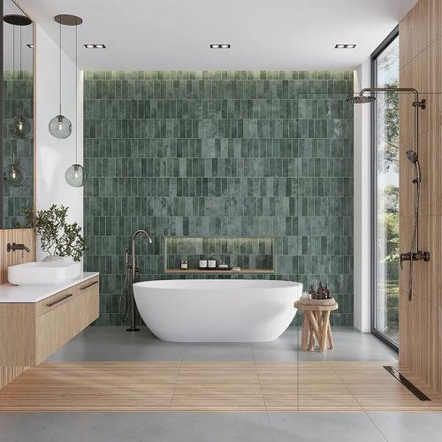 Celine Ceramic Green Tile Glossy 2