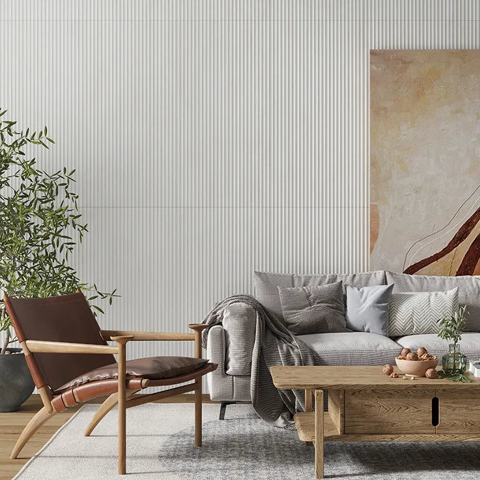 Classico Porcelain Deco Travertino Bianco Tile Matte 2