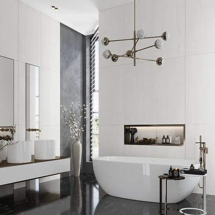 Classico Porcelain Travertino Bianco Tile Matte 2