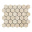 Full Sheet Sample - Crema Marfil Marble Mosaic - 2" Hexagon Polished