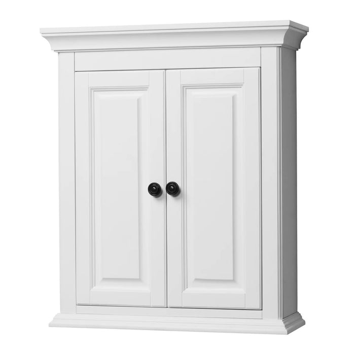 Corsicana Wood White Bathroom Cabinet White 1