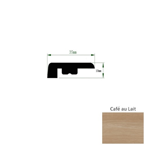 French Quarter Cafe au Lait Luxury Vinyl Moulding / Trim - 94" End Cap