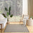 Courtyard Polypropylene & Polyester Black White COU01 BLKWT