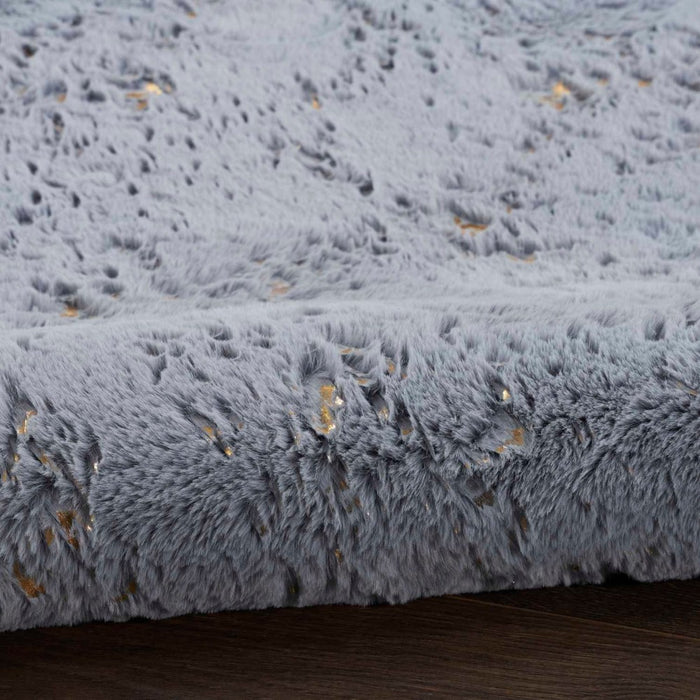Cozy Shimmer Slate Gold Polyester 