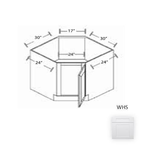 Framed Shaker Premium Wood White Shaker Base Cabinet Natural clear coat 1