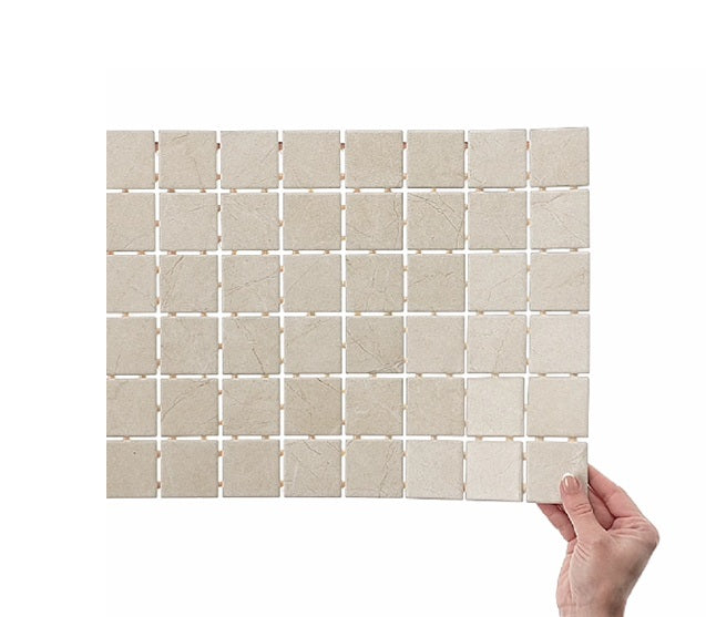 Core Fundamentals Platinum Ceramic Almond Straight Joint CT71 Mosaic Matte 5