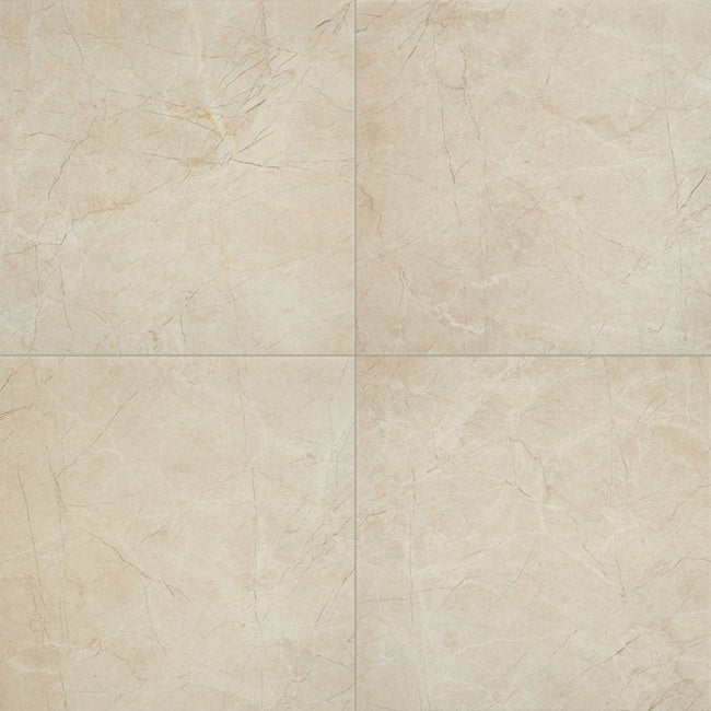 Core Fundamentals Platinum Porcelain Almond CT71 Tile Matte 6
