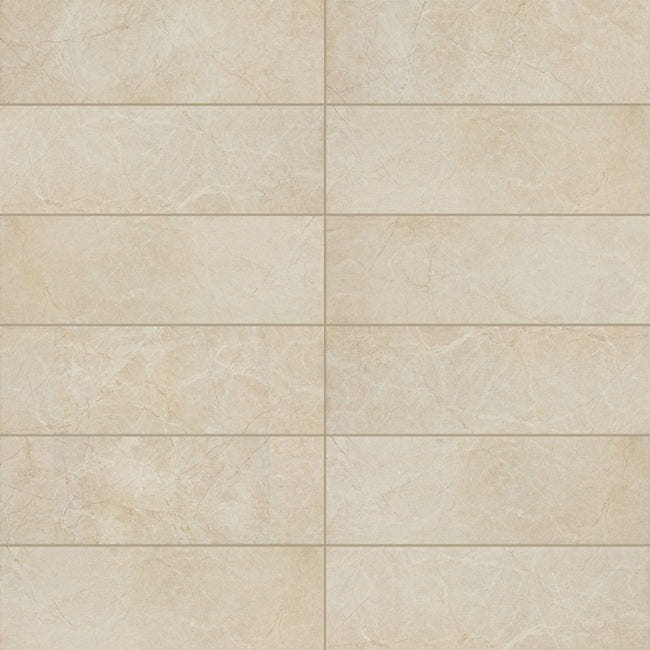 Core Fundamentals Platinum Porcelain Almond CT71 Tile Matte 8