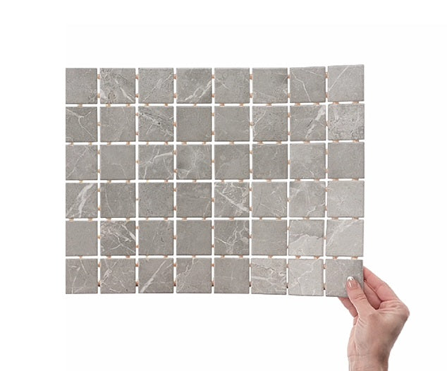 Core Fundamentals Platinum Ceramic Dove Straight Joint CT72 Mosaic Matte 5