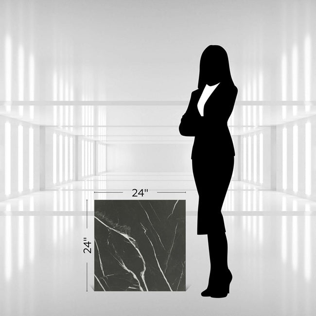 Core Fundamentals Platinum Porcelain Carbon CT73 Tile Matte 9