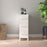 CVB White Solid Wood Bathroom Cabinet - 12" x 31" 1