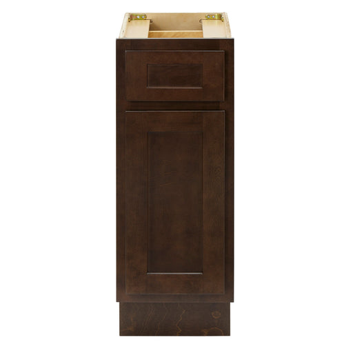 CVD Brown Wood Freestanding 1 Drawer Bathroom Cabinet - 12" x 32.5" 1