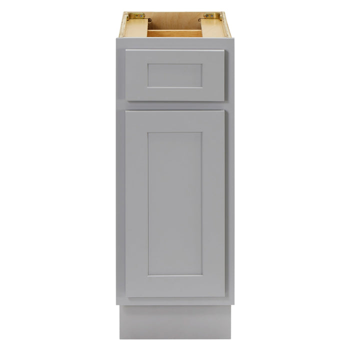 CVD Grey Wood Freestanding 1 Drawer Bathroom Cabinet - 12" x 32.5" 1
