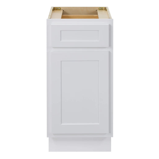 CVD White Wood Freestanding Bathroom Cabinet - 15" x 21" x 32.5"