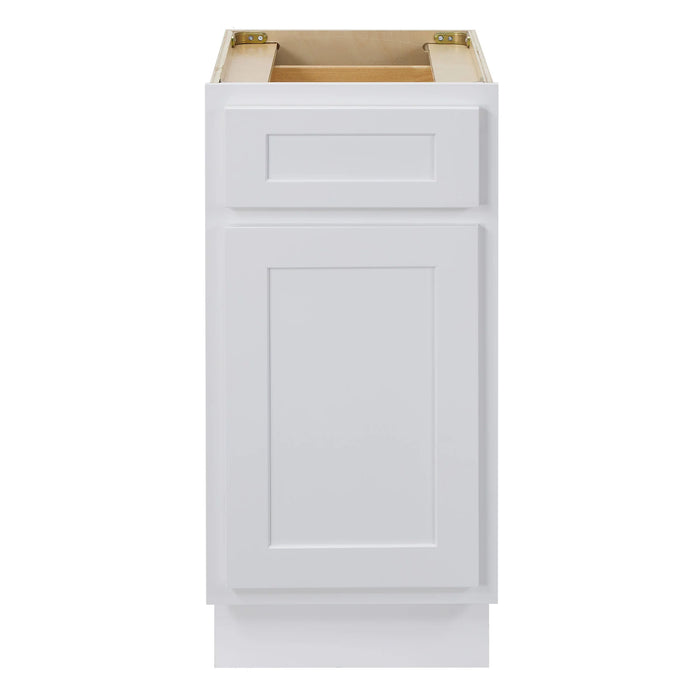 CVD White Wood Freestanding Bathroom Cabinet - 15" x 21" x 32.5"