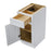 CVD White Wood Freestanding Bathroom Cabinet - 15" x 21" x 32.5"