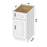 CVD White Wood Freestanding Bathroom Cabinet - 15" x 21" x 32.5"
