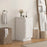 CVD White Wood Freestanding Bathroom Cabinet - 15" x 21" x 32.5"