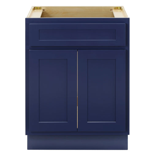CVD Blue Wood Freestanding Without Sink Bathroom Cabinet - 24" x 32.5" 1