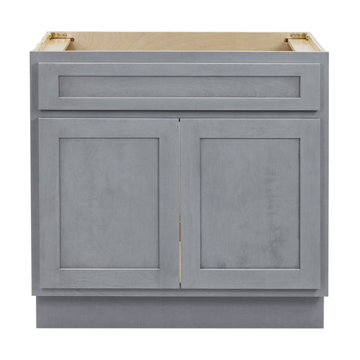 CVD Silver Wood Freestanding Without Sink Bathroom Cabinet - 30" x 32.5" 1