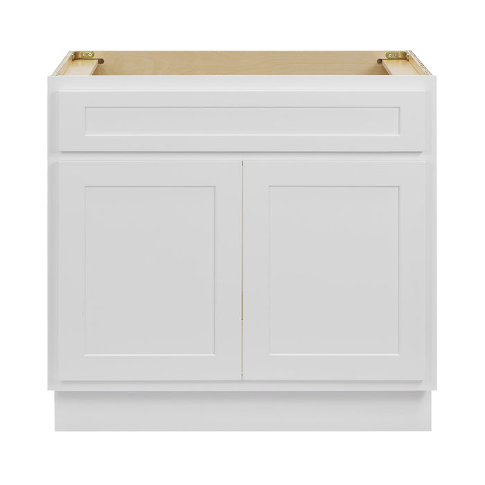 CVD White Wood Freestanding Without Sink Bathroom Cabinet - 30" x 32.5" 1