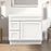 CVD White Solid Wood Left Drawer Bathroom Cabinet - 36" x 32.5" 1