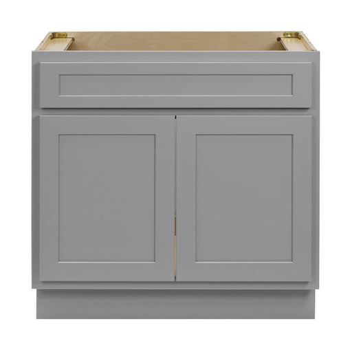 CVD Grey Solid Wood Freestanding Without Sink Bathroom Cabinet - 36" x 32.5" 1