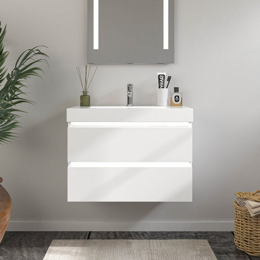 CVD Wood Brown Bathroom Cabinet Brown 1