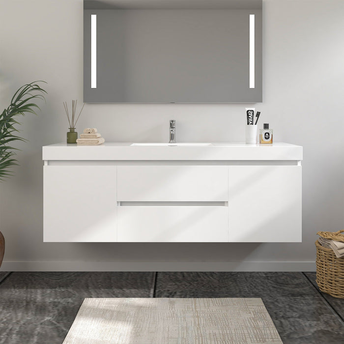 CVF Wood White Vanity Top White 1