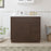 CVJ Brown Solid Wood Right Drawer Bathroom Cabinet - 36" x 32.5" 1