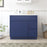 CVJ Blue Solid Wood Right Drawer Bathroom Cabinet - 36" x 32.5" 1
