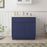 CVJ Blue Solid Wood Bathroom Cabinet - 12" x 32.5" 1