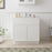 CVJ White Solid Wood Bathroom Cabinet - 39" x 32.5" 1