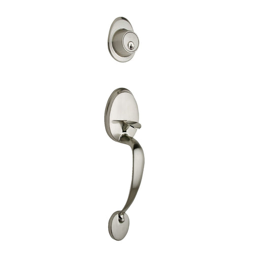 Colonial Zinc Satin Stainless SS Handleset Satin Stainless 1
